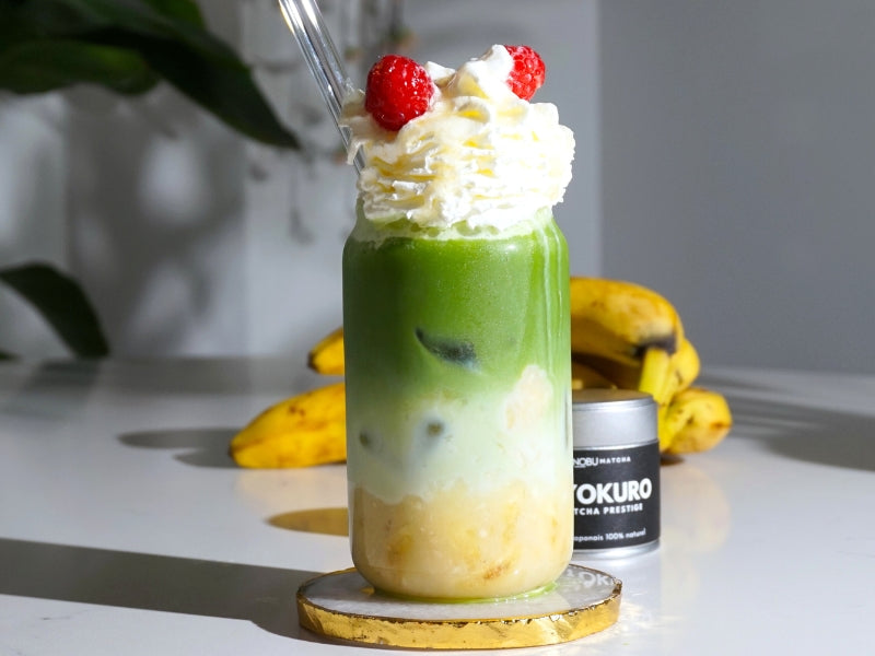 BANANA CREAM MATCHA LATTE : Facile et rapide