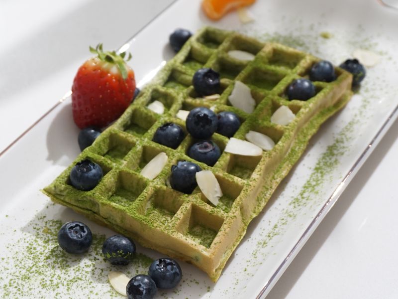 GAUFRES AU THÉ MATCHA - SIMPLE ET GOURMAND