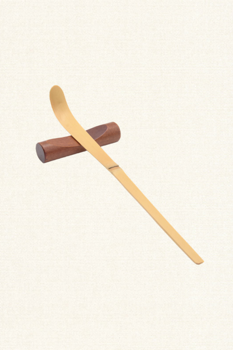 Support cuillère à matcha - brun